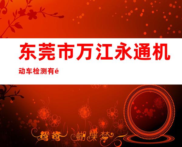 东莞市万江永通机动车检测有限公司