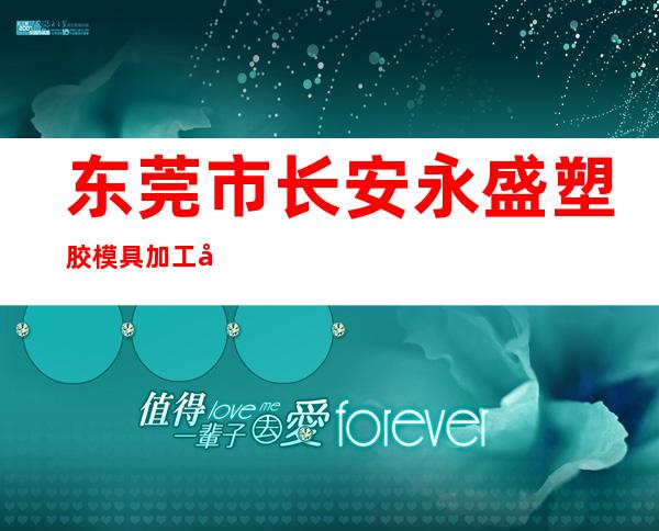 东莞市长安永盛塑胶模具加工厂
