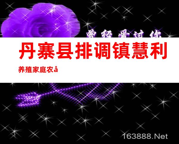丹寨县排调镇慧利养殖家庭农场
