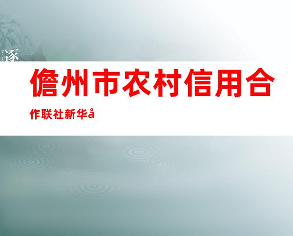 儋州市农村信用合作联社新华分社