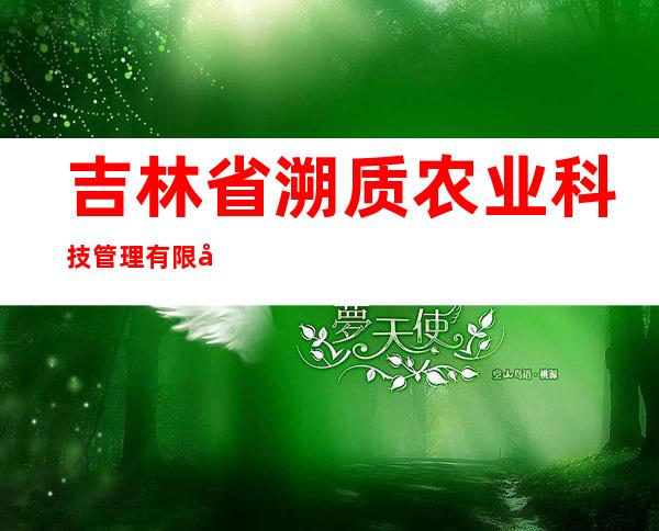 吉林省溯质农业科技管理有限公司