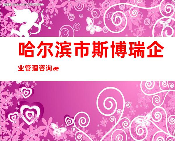 哈尔滨市斯博瑞企业管理咨询有限责任公司