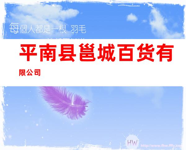 平南县邕城百货有限公司