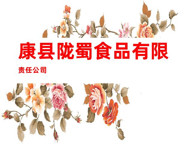 康县陇蜀食品有限责任公司