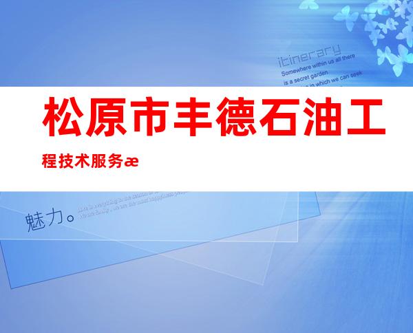 松原市丰德石油工程技术服务有限公司