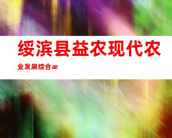 绥滨县益农现代农业发展综合服务有限公司