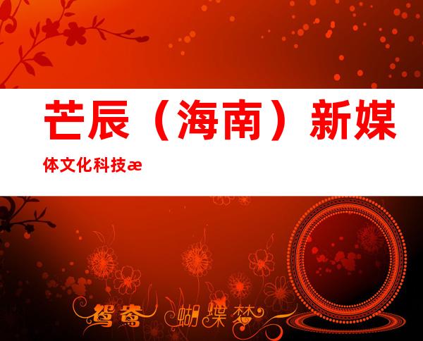 芒辰（海南）新媒体文化科技有限公司
