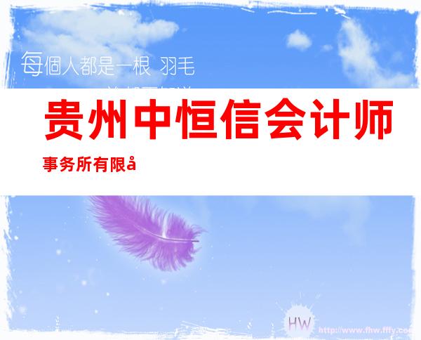 贵州中恒信会计师事务所有限公司