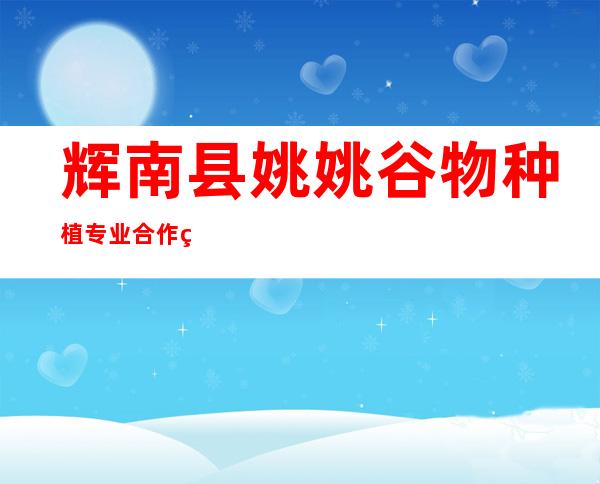 辉南县姚姚谷物种植专业合作社